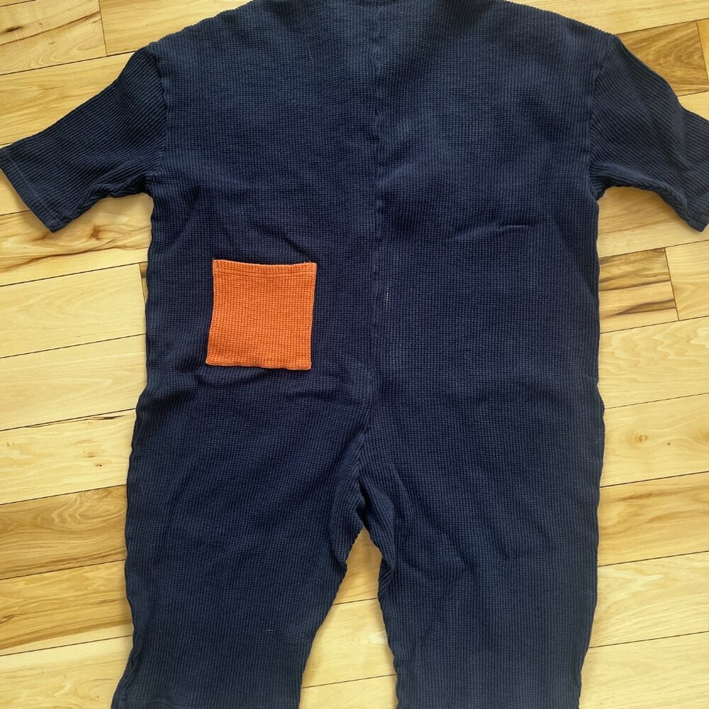 Red Sky - jumpsuit in blue waffle - Picture 5 of 6
